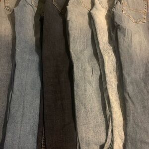 Girls Assorted Denim Jeans bundle